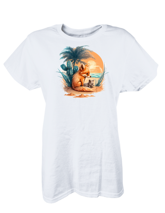 FOX BEACH WOMEN GRAPHIC TEE