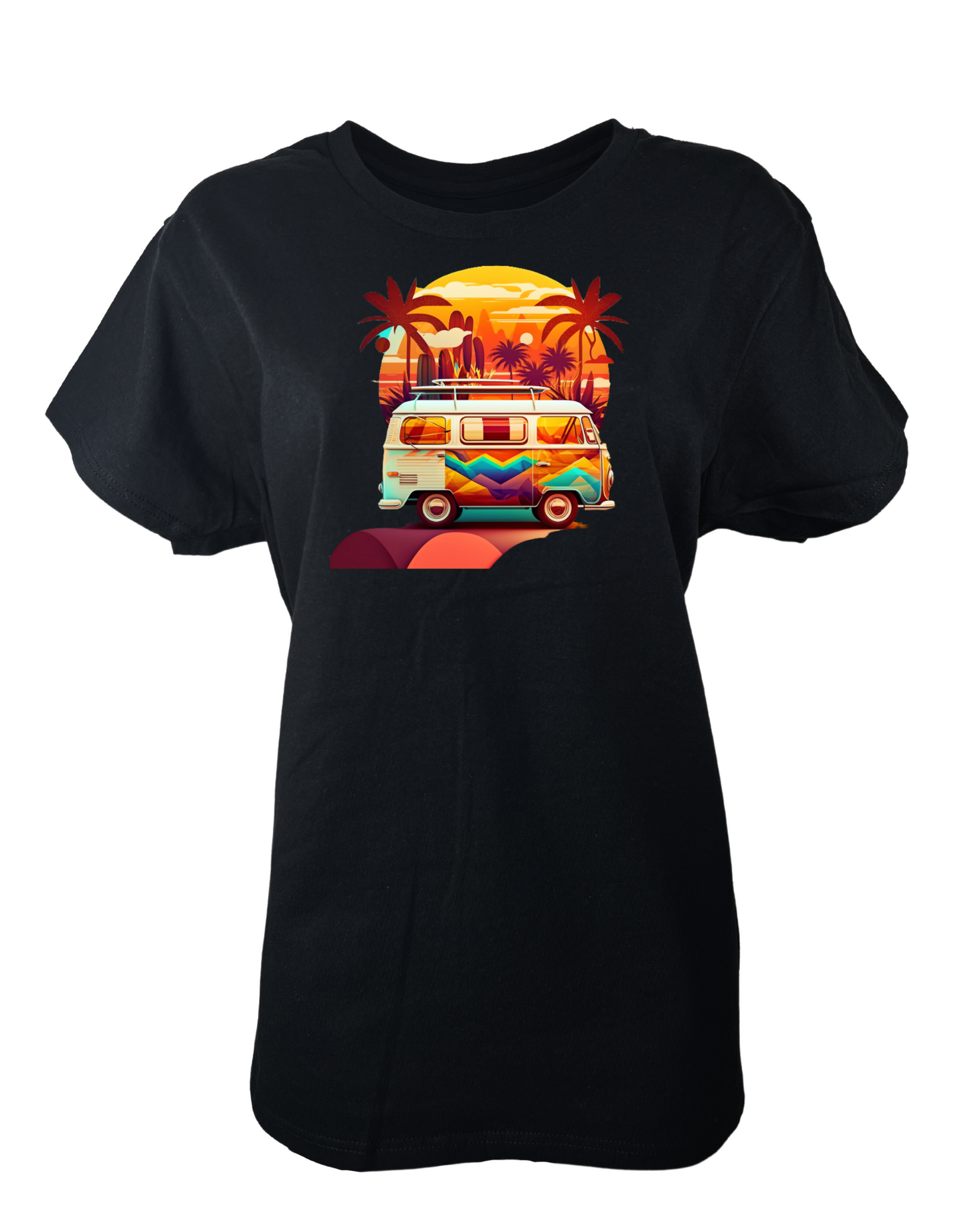 SUNSET VAN WOMEN GRAPHIC TEE