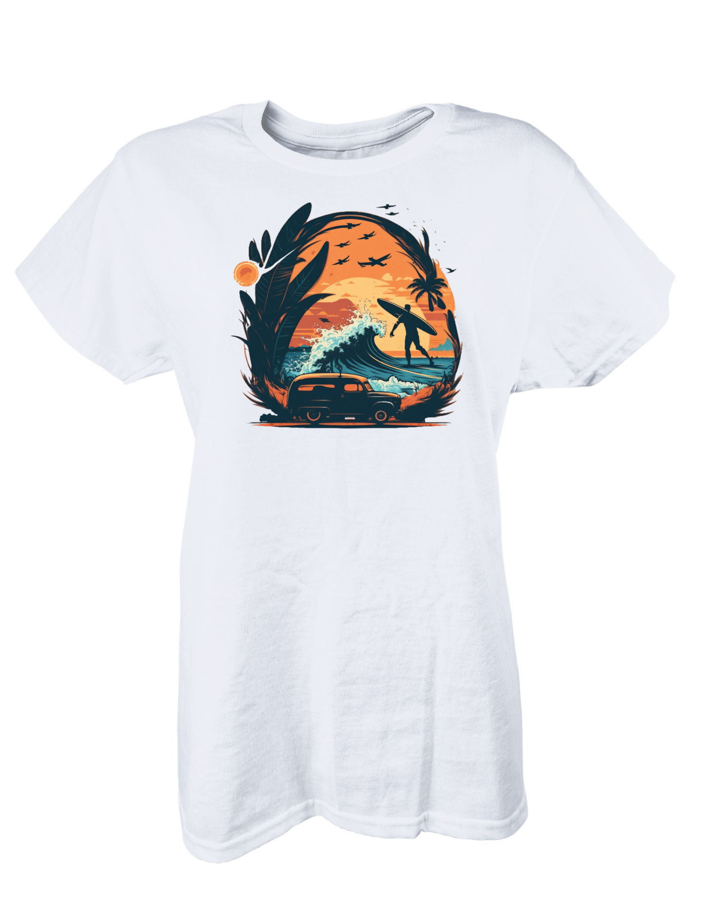 SURF BEACH WOMEN GRAPHIC TEE