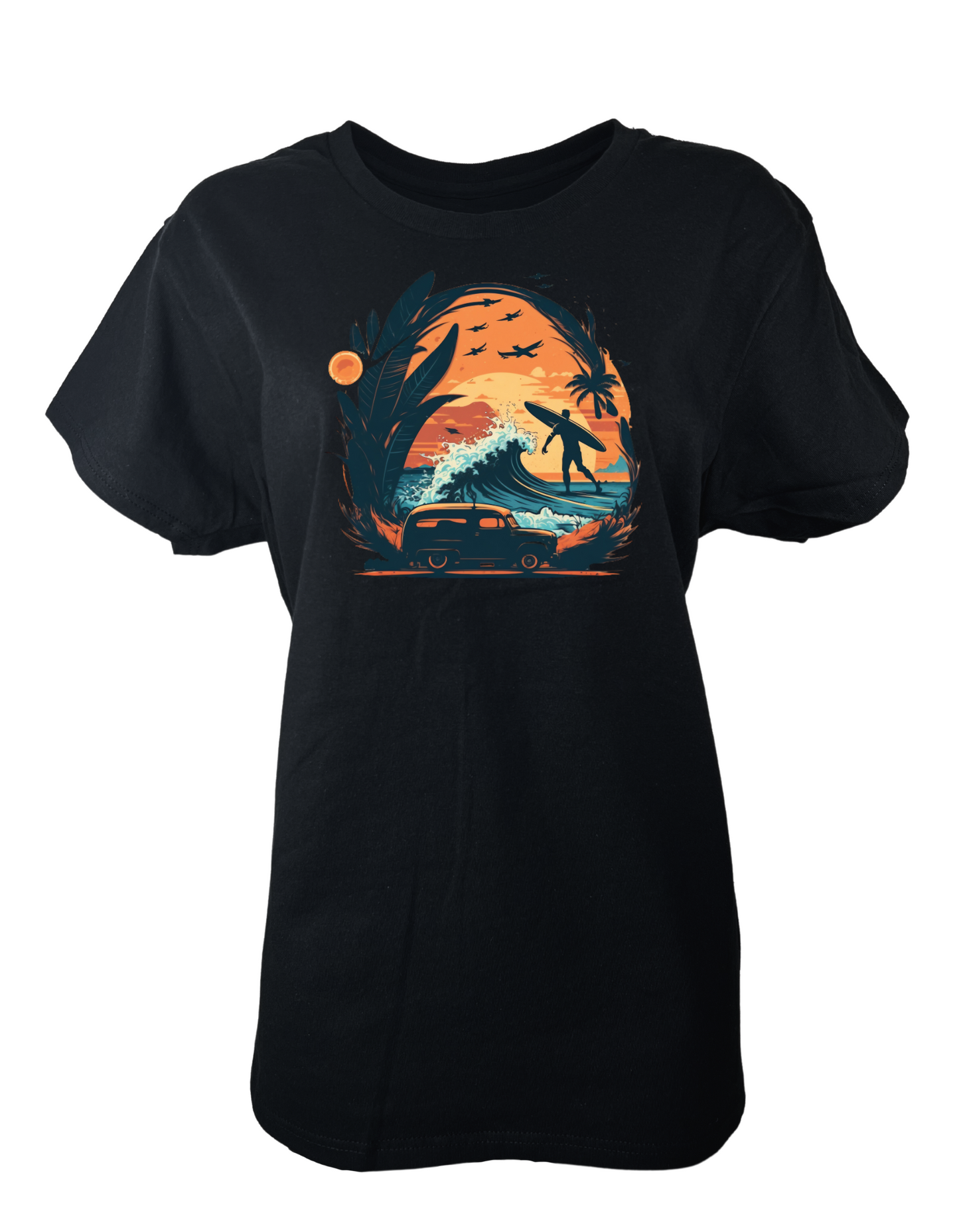 SURF BEACH WOMEN GRAPHIC TEE