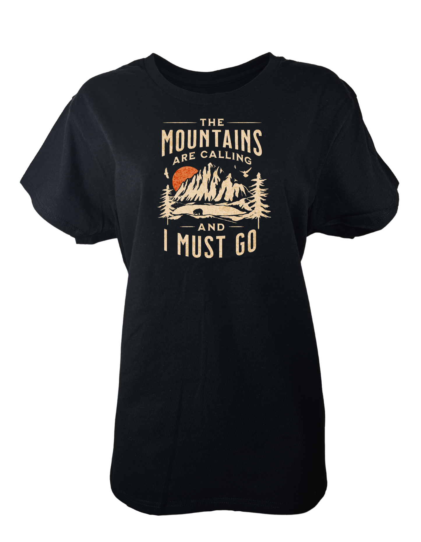 THE MOUNTAIN ARE CALLING WOMEN GRAPHIC TEE