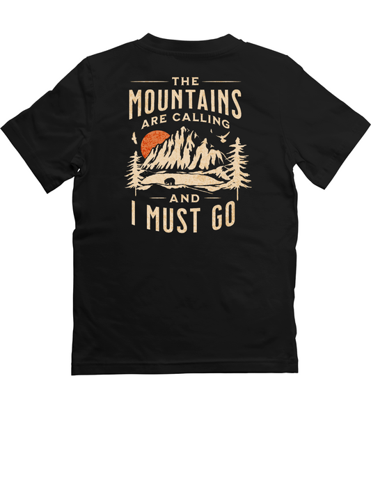 THE MOUNTAINS ARE CALLING GRAPHIC TEE